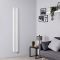 Radiador de Diseño Eléctrico Vertical (Panel Doble) Blanco de  1780mm x 236mm con Elemento Eléctrico de 1200W - Revive