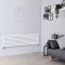 Radiador de Diseño Horizontal (Panel Único) - 472mm x 1780 mm - Blanco - Sloane
