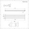 Radiador de Diseño Horizontal (Panel Doble) - 354mm x 1780 mm - Blanco - Sloane
