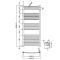 Radiador Toallero - Curvo - 1150mm x 500mm - Antracita - Loa