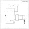 Radiador Toallero Mixto Blanco Plano - 1188mm x 600mm - incl. 600W Elemento Eléctrico, Pieza en Forma de T y Llaves - Neva