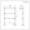 Radiador Toallero Tradicional Minimalista - Selección de Acabados - 966mm x 673mm x 165mm – Condesa