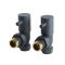 Par de Llaves Angulares Modernas para Radiador y Radiador Toallero para Tubos de Cobre de 15mm -  Disponibles en Distintos Acabados