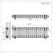 Radiador Horizontal Antracita Tradicional con Columnas Triples - 300mm x 1010mm - Regent