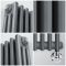 Radiador Eléctrico Tradicional Vertical con Columnas Triples Antracita - 1800mm x 290mm - Disponible con Distintos Termostatos WiFi - Regent