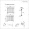 Radiador de Diseño Horizontal Doble Tradicional - Blanco - 600mm x 785mm x 68mm - Regent