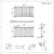 Radiador de Diseño Horizontal Doble Tradicional - Blanco - 600mm x 1505mm x 68mm - Regent