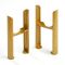 Conjunto de Soportes para Montaje a Suelo con Patas para Radiadores Tradicionales de 3 Columnas de Color Oro Metalizado - Regent