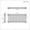 Radiador Horizontal Blanco Tradicional con Columnas Triples - 600mm x 1415mm (Columas Triples) - Regent