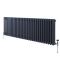 Radiador Horizontal Antracita Tradicional con Columnas Triples - 600mm x 1415mm - Regent