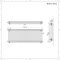 Radiador Horizontal Blanco Tradicional con Columnas Triples - 600mm x 1595mm (Columas Triples) - Regent