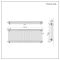 Radiador Horizontal Blanco Tradicional con Columnas Triples - 600mm x 1595mm (Columas Triples) - Regent