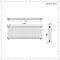 Radiador Horizontal Antracita Tradicional con Columnas Triples - 600mm x 1595mm - Regent