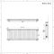 Radiador Horizontal Blanco Tradicional con Columnas Triples - 500mm x 1415mm (Columas Triples) - Regent