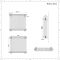 Radiador Horizontal Blanco Tradicional con Columnas Cuádruples - 750mm x 785mm - Regent