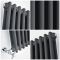 Radiador Horizontal Antracita Tradicional con Columnas - (Columnas Dobles) - Disponible en Distintas Medidas  - Regent