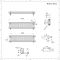 Radiador Horizontal Blanco Tradicional con Columnas Triples - 300mm x 1190mm (Columas Triples) - Regent