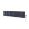 Radiador Horizontal Antracita Tradicional con Columnas Triples - 300mm x 1190mm - Regent