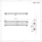 Radiador Horizontal Blanco Tradicional con Columnas Triples - 300mm x 1415mm (Columas Triples) - Regent