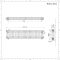 Radiador Horizontal Antracita Tradicional con Columnas Triples - 300mm x 1415mm - Regent