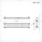 Radiador Horizontal Blanco Tradicional con Columnas Cuádruples - 300mm x 1595mm - Regent