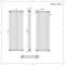 Radiador Tradicional Vertical de 1800mm x 650mm en Blanco - Columnas Triples - Regent