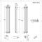 Radiador de Diseño Vertical Cuádruple Tradicional - Blanco - 1800mm x 290mm x 133mm - Regent