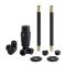 Conjunto con Llaves para Radiador  Termostáticas Modernas de Esquina y Kit con Conectores - Negro