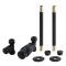 Conjunto con Llaves para Radiador Termostáticas Rectas Modernas y Kit con Conectores - Negro