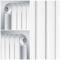 Radiador de Diseño Vertical (Panel Doble) - 1800mm x 383 mm - Blanco - Saffre