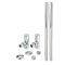 Kit para Radiadores con Llaves Modernas Angulares y Kit Cubre Tubos - Cromadas