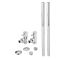 Kit para Radiadores con Llaves Angulares en Estilo Minimalista y Kit Cubre Tubos - Cromadas