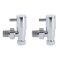 Llaves para Radiador - Cromadas -  Minimalistas Angulares (Par) - Select