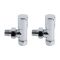 Llaves para Radiador - Cromadas -  Angulares Modernas  (Par) - Select