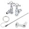 Radiador Toallero Mixto Tradicional Blanco - 930mm x 790mm (Barra Superior Angular) - Elizabeth - Elección de Termostato Wi-Fi y Oculta Cables