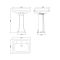 Lavabo con Columna - 640mm - 1 Agujero para la Grifería  - Victrion de Hudson Reed