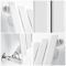 Radiador de Diseño Vertical (Panel Único) - 1780mm x 560 mm - Blanco - Rombo