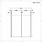 Armario de Baño con Espejo Doble y Tres Repisas 650mm x 617mm - Cluo