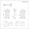 Radiador de Diseño Horizontal (Panel Único) 600mm x 413mm - Blanco - Revive