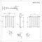 Radiador de Diseño Horizontal (Panel Doble) 600mm x 590mm - Blanco - Revive