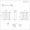 Radiador de Diseño Horizontal (Panel Único) 600mm x 590mm - Blanco - Revive