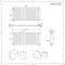 Radiador de Diseño Horizontal (Panel Único) 600mm x 1416mm - Blanco - Revive