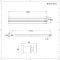 Radiador de Diseño Horizontal Blanco - 236mm x 1400mm (Panel Doble) - Revive