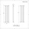 Radiador de Diseño Vertical (Panel Doble) 1400mm x 354mm - Blanco - Revive