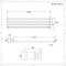 Radiador de Diseño Horizontal Blanco - 354mm x 1400mm - Revive