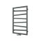 Radiador Toallero de Diseño Vertical Con Conexión Central - Plateado - 835mm x 500mm x 30mm - 405 Vatios - Torun