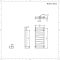 Radiador Toallero de Diseño - con Conexión Central - 1070mm x 500mm - Blanco - Torun