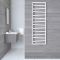 Radiador Toallero de Diseño - con Conexión Central - 1545mm x 500mm - Blanco - Torun