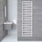 Radiador Toallero de Diseño - con Conexión Central - 1780mm x 500mm - Blanco - Torun