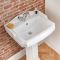 Conjunto de Baño Tradicional Completo con Inodoro Monobloque y Lavabo con Pedestal - Regent